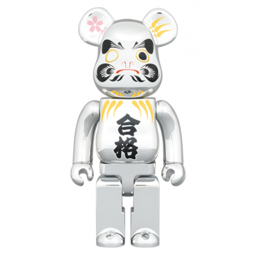 BE@RBRICK 達磨 合格 銀メッキ 400％