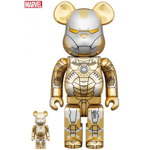 BE@RBRICK SORAYAMA IRONMAN REVERSE 空山基 400％+100％