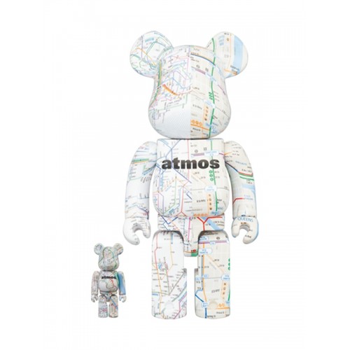 BE@RBRICK ✖️ atmos SUBWAY 400% + 100％