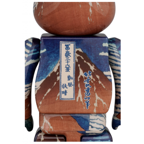 BE@RBRICK x 葛飾北斎 「冨嶽三十六景 凱風快晴」1000％