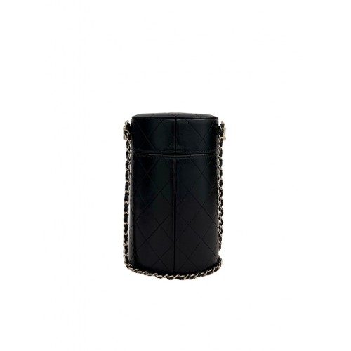 Round Vanity Case - Black