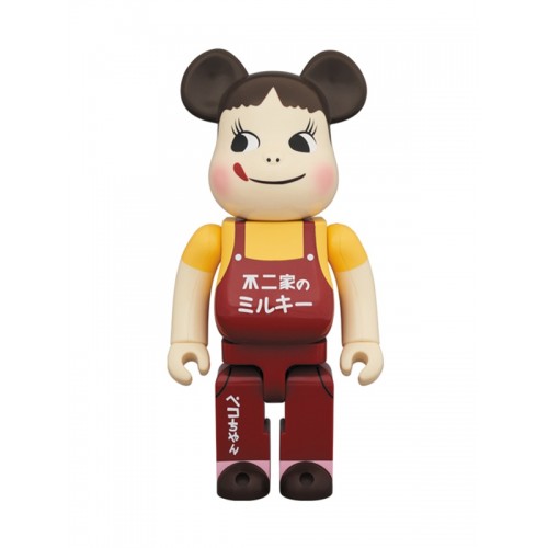 BE@RBRICK ✖️ Peko Milky 不二家 復古版 牛奶妹 ペコちゃん ビンテージ版 400%