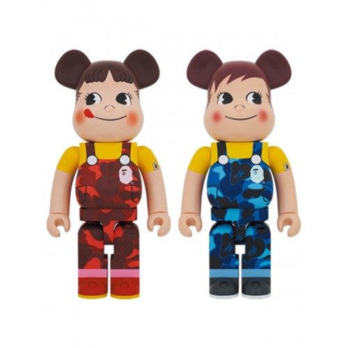 BE@RBRICK ✖️ BAPE (R) × Peko牛奶妹 & Poko牛奶仔 (2体セット) 1000%