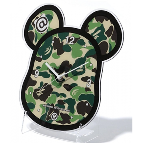 BAPE Medicom Toy ABC Bearbrick Clock - Green