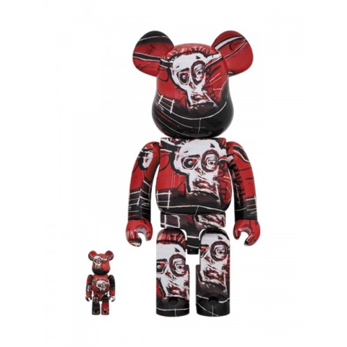 BE@RBRICK ✖️ JEAN-MICHEL BASQUIAT #5 400% + 100％