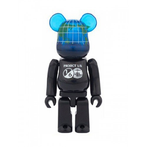 BE@RBRICK ✖️ Earth Project 1/6 (Black) 100%