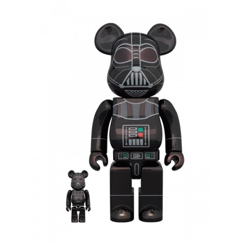 BE@RBRICK ✖️ DARTH VADER(Rogue One Ver.) Chrome Ver. 400％ + 100％