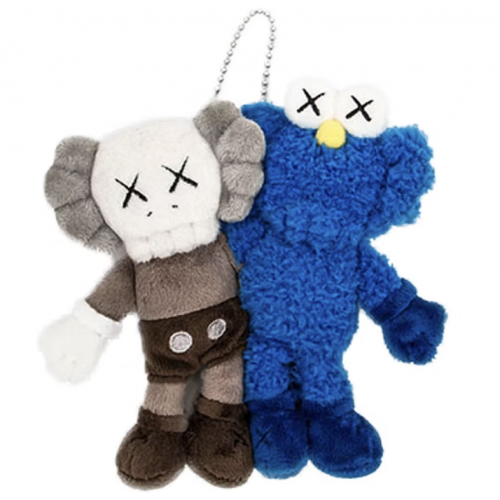 KAWS Seeing/Watching Plush Keychain Grey/Blue