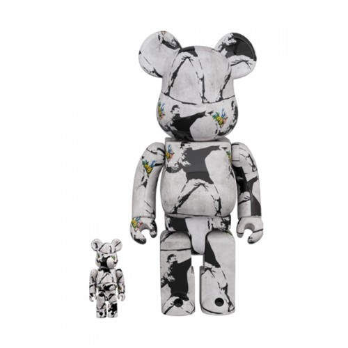 BE@RBRICK ✖️ BANKSY FLOWER BOMBER 400％+100％