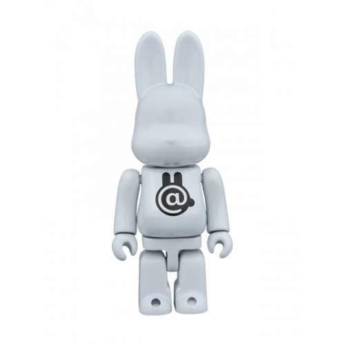 BE@RBRICK ✖️ R@bbrick Chrome White 100%