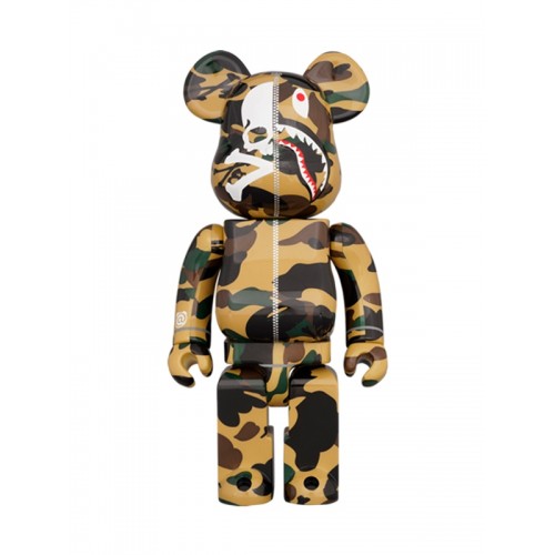 BE@RBRICK ✖️ MASTERMIND VS BAPE(R) (YELLOW) 1000%