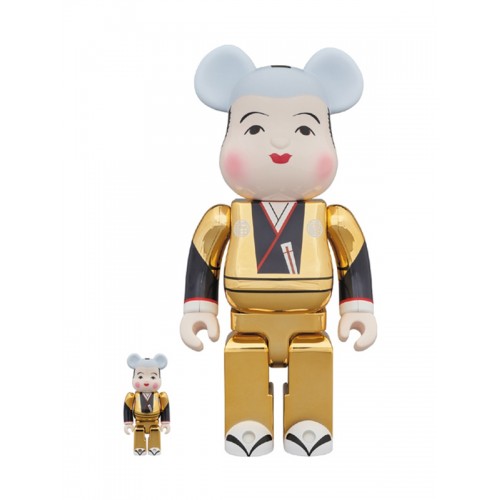 BE@RBRICK ✖️ 福助 金メッキ 400% + 100％