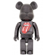 BE@RBRICK x The Rolling Stones Lips & Tongue BLACK CHROME Ver. 1000%