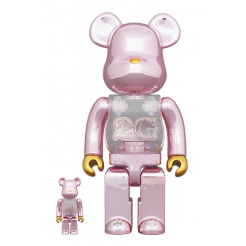 BE@RBRICK x 2G PINK GOLD CHROME 100％ & 400％