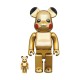 BE@RBRICK ✖️ Pikachu GOLD CHROME Ver. 400% + 100％