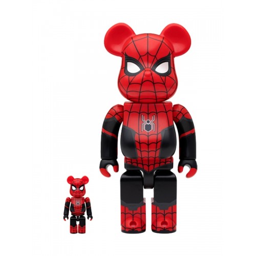 BE@RBRICK ✖️ SPIDER-MAN UPGRADED SUIT  400% + 100％