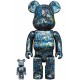 BE@RBRICK ✖️ Jackson Pollock Studio CHROME Ver.100％ & 400％