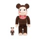 BE@RBRICK ✖️ 牛奶妹xMonchhichi Pekochhichi ペコチッチ 400% + 100％  製造商：Medicom Toy