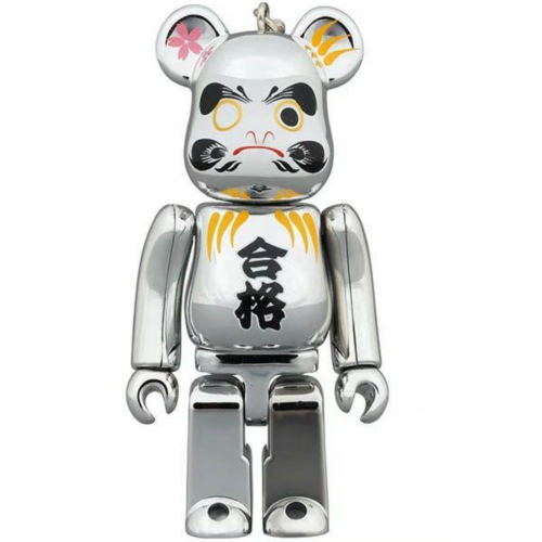 BE@RBRICK 達磨 合格 銀メッキ 100％