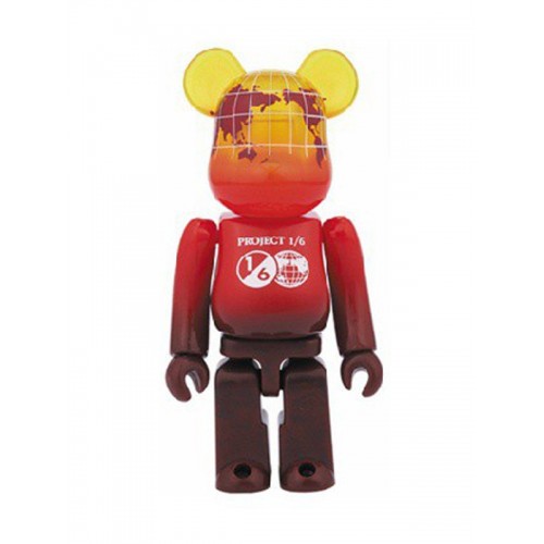 BE@RBRICK ✖️ Earth Project 1/6 (Red) 100%