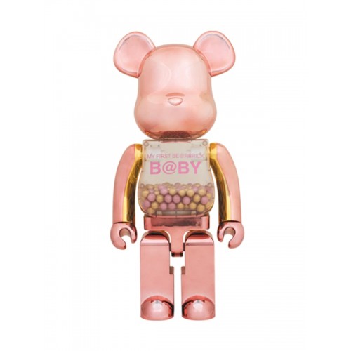 BE@RBRICK ✖️ My First Bearbrick Baby (Pink/Gold) 400%