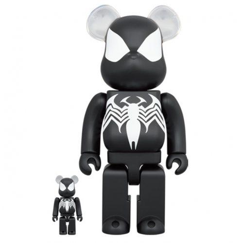 BE@RBRICK SPIDER-MAN BLACK COSTUME 400%+100%