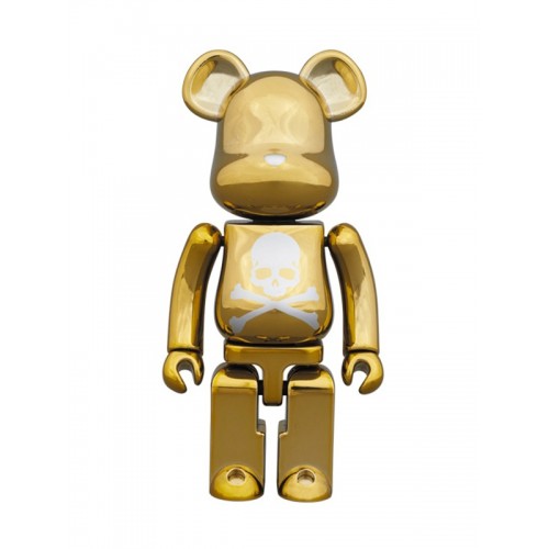 BE@RBRICK ✖️ mastermind JAPAN Gold 1000%