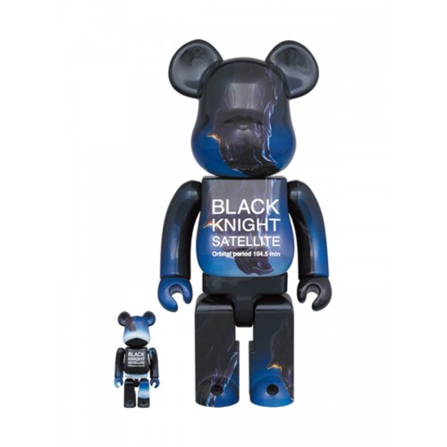 BE@RBRICK ✖️ BLACK KNIGHT SATELLITE 400% + 100％