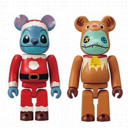 BEARBRICK X STITCH  史迪仔 & scrumpig 阿金 Set (番賞/迪士尼）