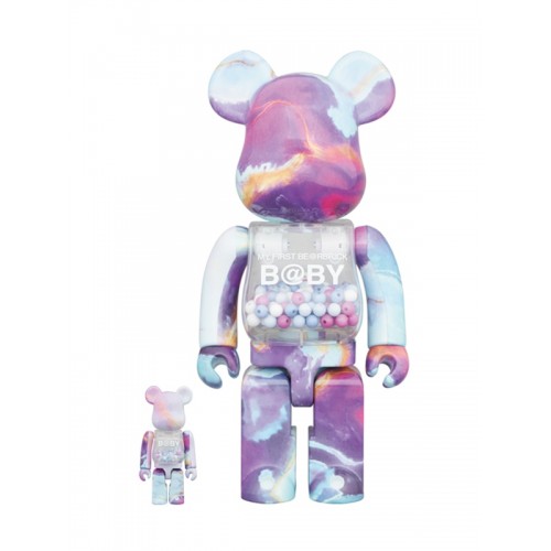 BE@RBRICK ✖️ MY FIRST BE@RBRICK B@BY MARBLE Ver. 400% + 100％