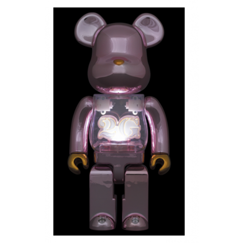 BE@RBRICK x 2G PINK GOLD CHROME 1000%