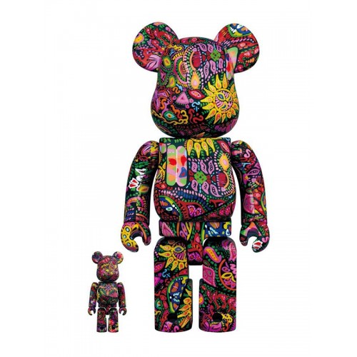 BE@RBRICK ✖️ X JAPAN hide Psychedelic Paisley 400％ + 100％