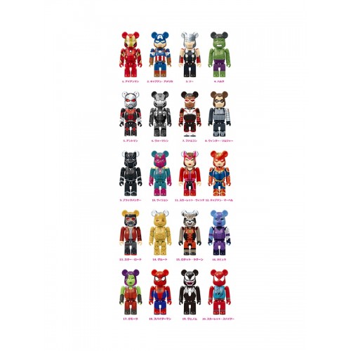 BE@RBRICK ✖️ Marvel HAPPYくじ 一番賞 2021 100%