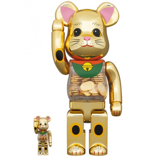 Be@rbrick Maneki Neko coin (招き猫 小判) 400+100％