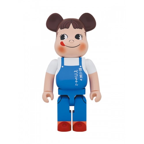 BE@RBRICK ✖️ Peko牛奶妹 ペコちゃん 不二家 The overalls girl 1000%