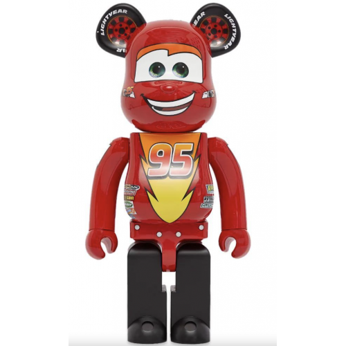 Bearbrick x LIGHTNING McQUEEN 100%