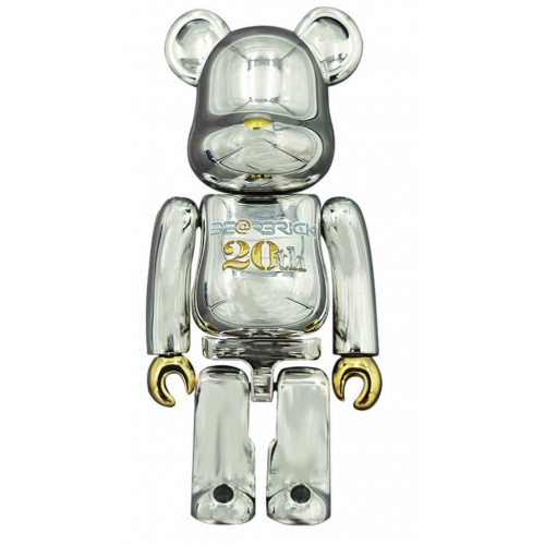 BE@RBRICK x 20th Silver 100%