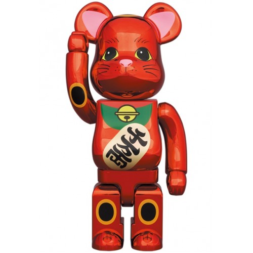 BE@RBRICK 招き猫 梅金メッキ 400％