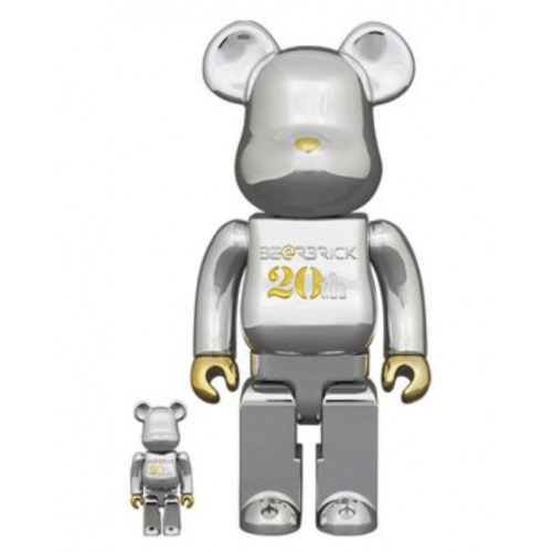 BEARBRICK 20TH ANNIVERSARY 100% & 400%