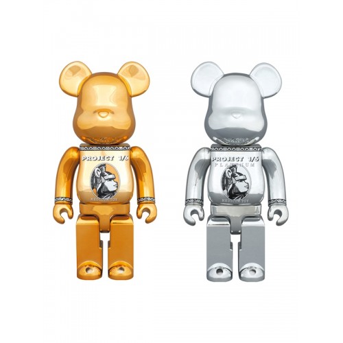 BE@RBRICK ✖️ CENTURION GLD/SLV 400%