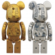 BE@RBRICK ✖️ 超合金 BAPE(R) CAMO SHARK GOLD／SILVER 1000%