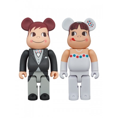 BE@RBRICK ✖️ 牛奶仔 牛奶妹 結婚公仔 ペコちゃん & ポコちゃん 400%