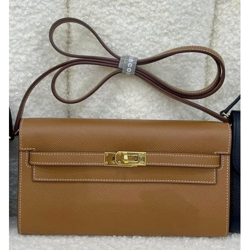 %Hermes Kelly to go 金色/ 金扣 / Epsom